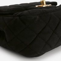 CC Mini Flap Black Velvet