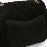 CC Mini Flap Black Velvet