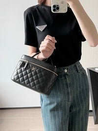 CC Caviar Quilted Large Vanity Pouch