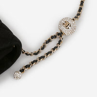 CC Mini Flap Black Velvet