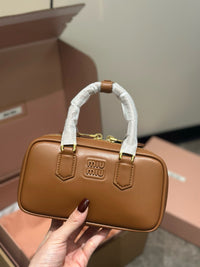 MIU M Leather Bag