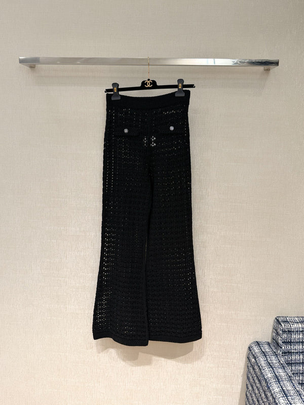 CC Crochet Knit Trousers