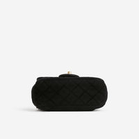 CC Mini Flap Black Velvet