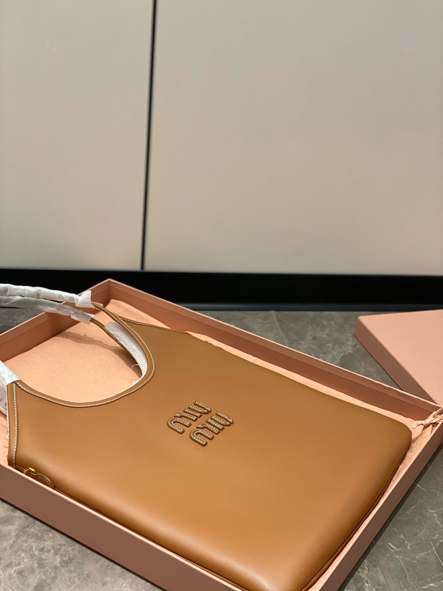 MIU M Ivy Leather Bag