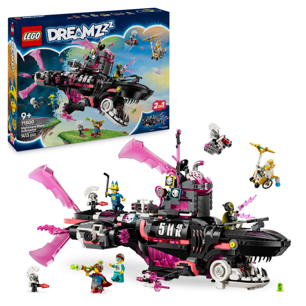 LEGO DREAMZzz 2in1 Nightmare Shark Submarine Toy 71500