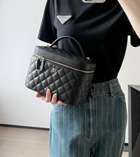 CC Caviar Quilted Large Vanity Pouch
