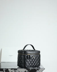 CC Caviar Quilted Large Vanity Pouch