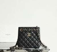 CC Caviar Mini Bucket Bag