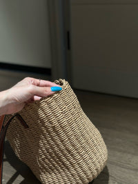 CHLO Horse Medal Basket Tote Bag