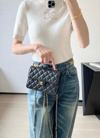 CC Flap Bag with Top Handle
