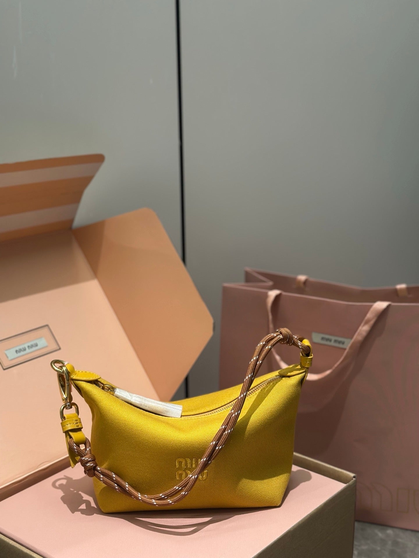 MIU M Gabardine Pouch