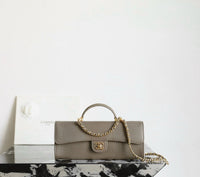 CC Calfskin Lizard Embossed Clutch