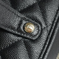 CC Caviar Quilted Large Vanity Pouch