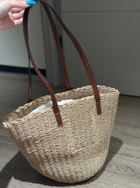 CHLO Horse Medal Basket Tote Bag